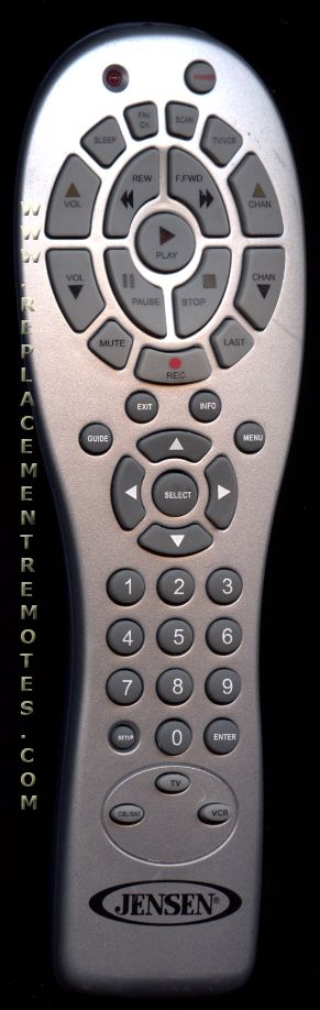 jensen tv remote replacement